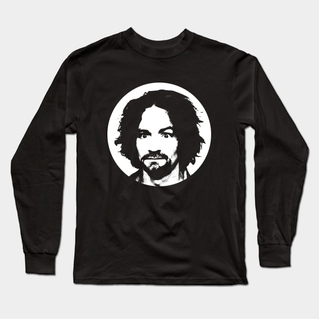 Classic Charles Manson Long Sleeve T-Shirt by Gumilang